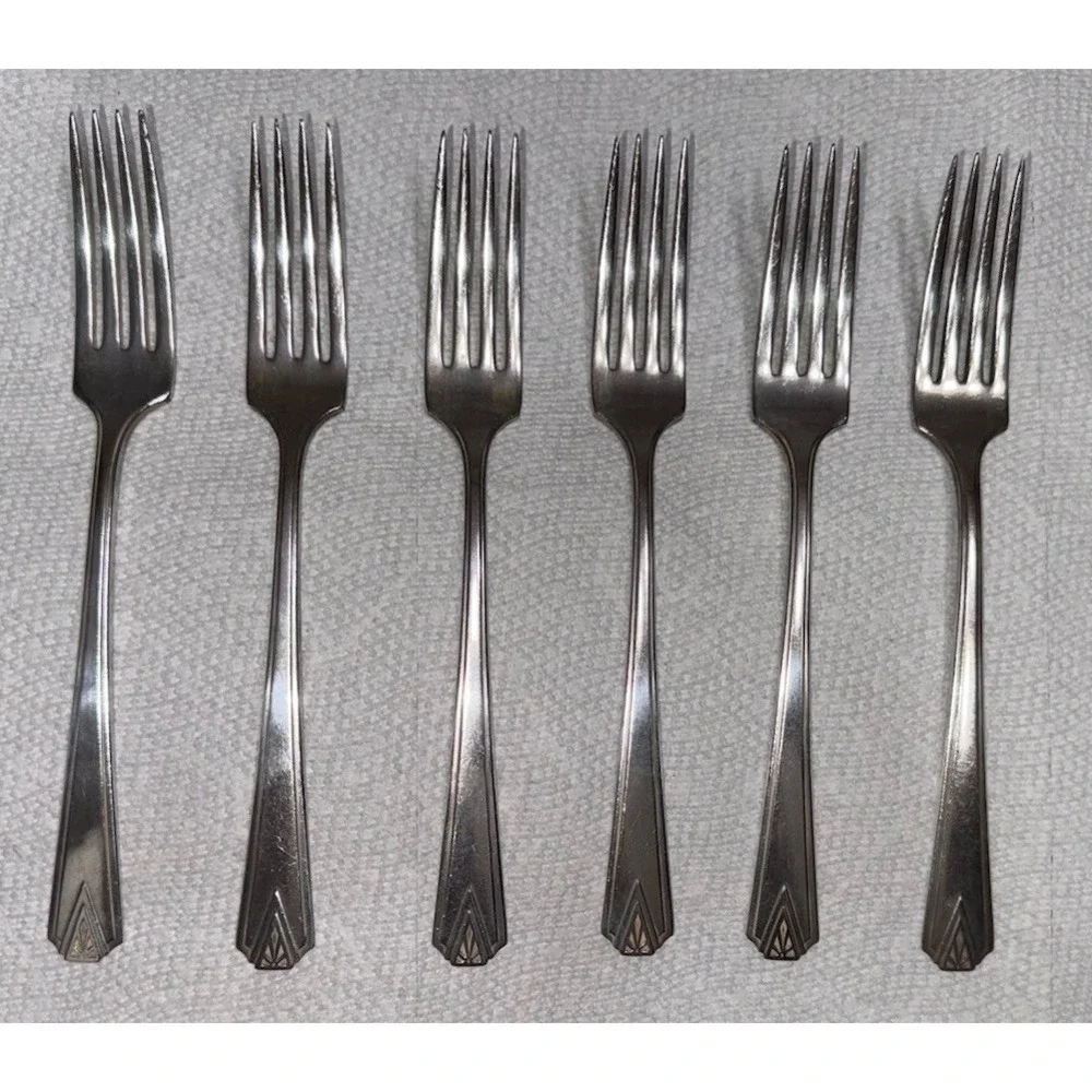 Community Plate‎ Milady Salad Forks Set of 4 – 1940 Silverplate Replacement